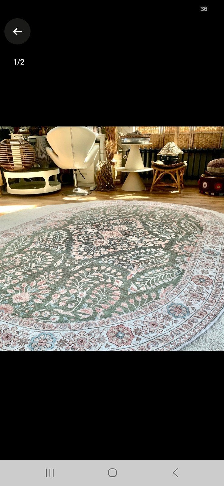 vintage binnen/buitenkleed, Huis en Inrichting, Ophalen, 150 tot 200 cm, 200 cm of meer, Zo goed als nieuw