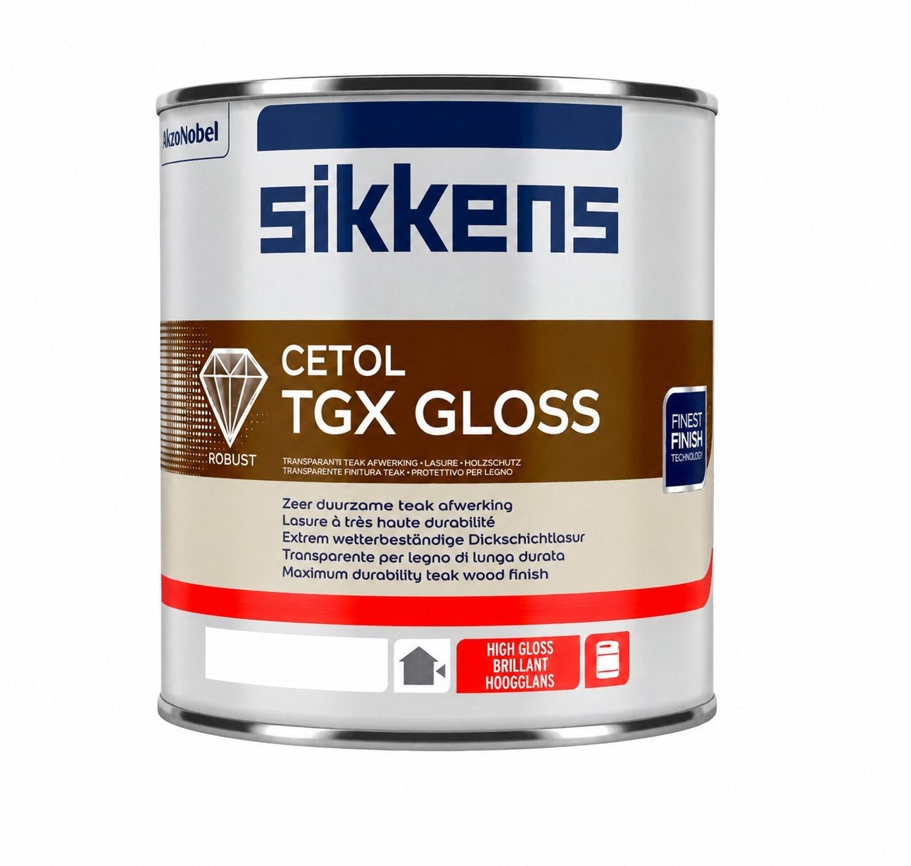 Sikkens Cetol TGX Gloss teak 2,5 liter, Ophalen of Verzenden, Nieuw, Beits