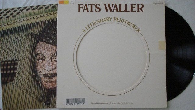 Fats Waller - A legendary performer, Cd's en Dvd's, LP, Gebruikt, Ophalen of Verzenden, 12 inch