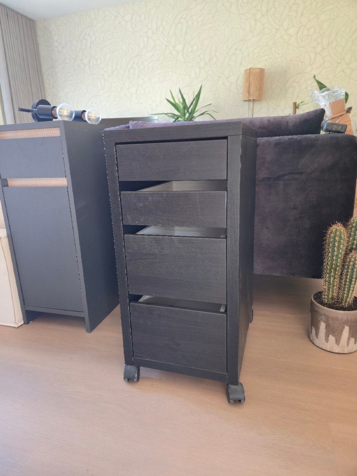 IKEA kast met 4 lades en wielen, Ophalen, Minder dan 50 cm, Gebruikt, 100 tot 150 cm