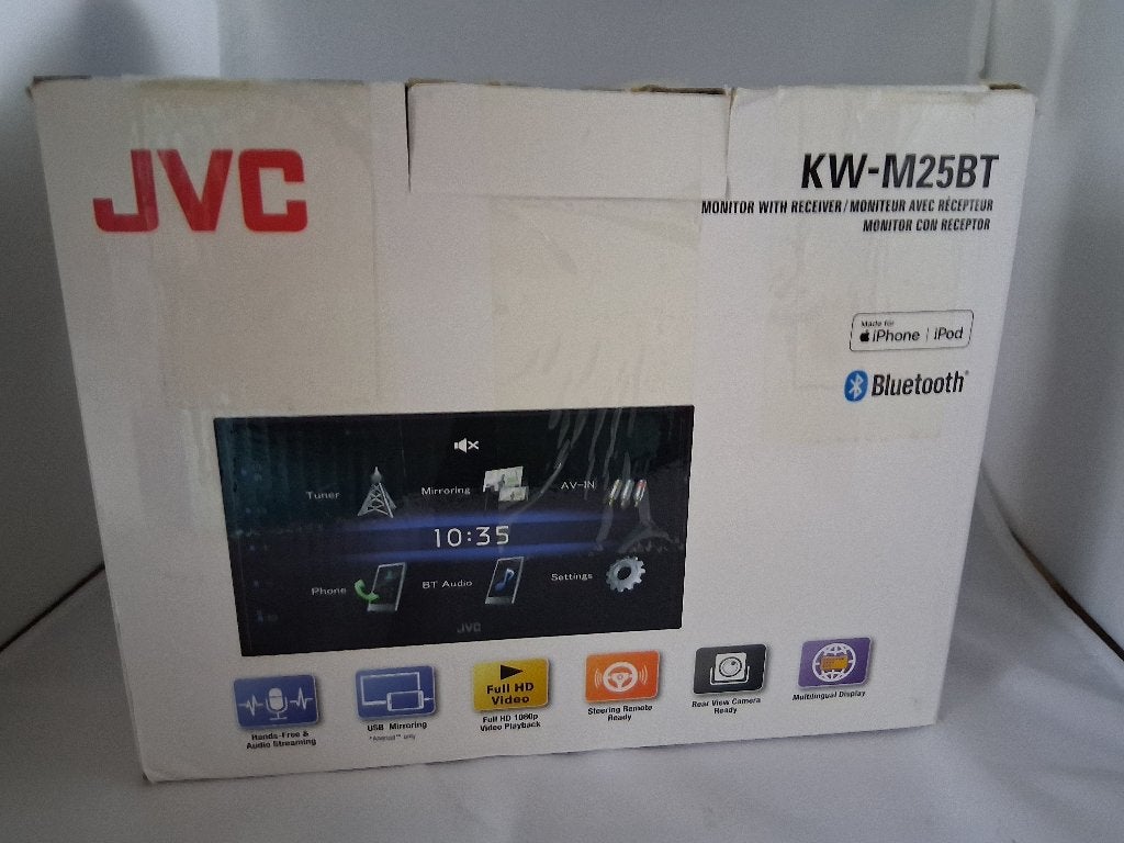 JVC KW-M25BT Autoradio met Bluetooth en USB, Ophalen of Verzenden, Zo goed als nieuw