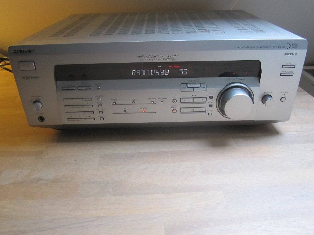 Sony STR-DE 435 RDS stereo/5.1 receiver, Ophalen of Verzenden, Zo goed als nieuw, 60 tot 120 watt, Sony