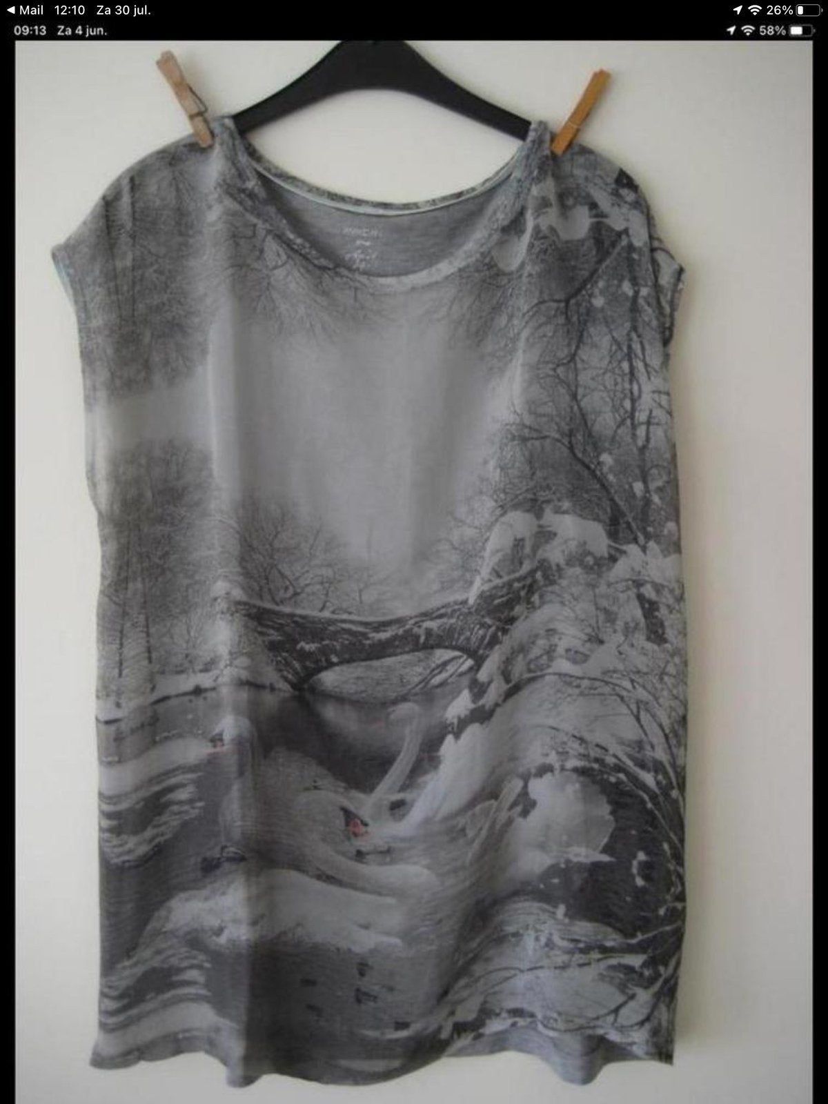 MarcCain shirt. Maat L = 42., Maat 42/44 (L), Nieuw, Ophalen of Verzenden, Korte mouw