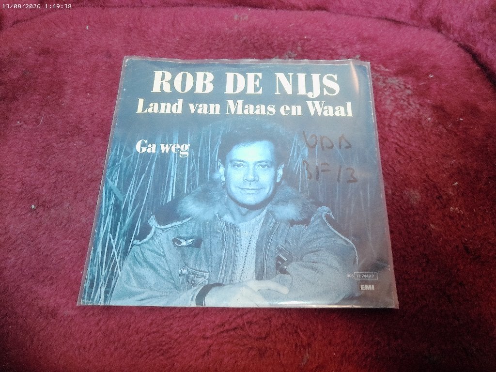 Rob de Nijs - Land van Maas en Waal, Gebruikt, Fotohoes, 7 inch, Ophalen of Verzenden
