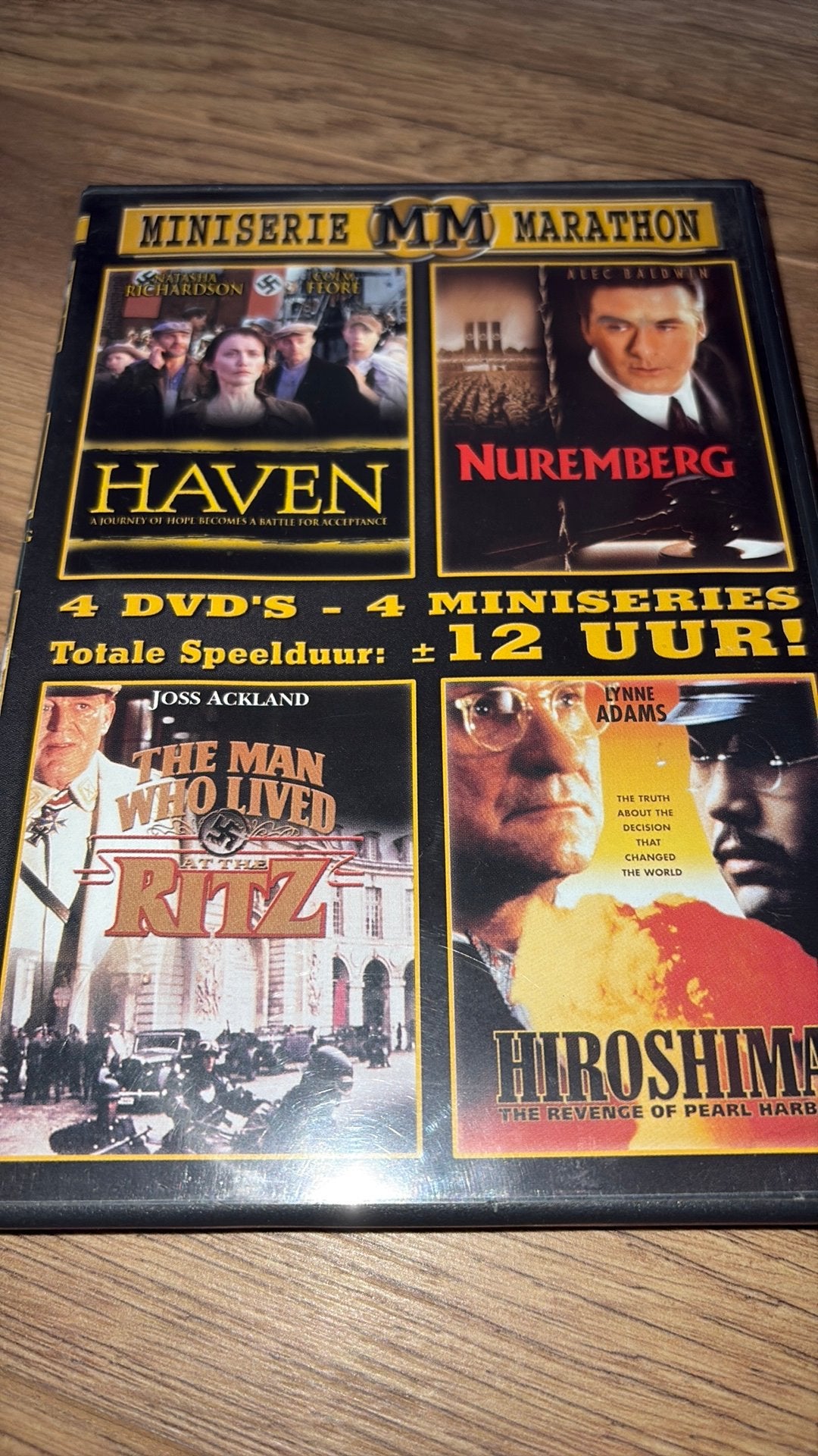 Miniserie Marathon dvd bix met 4 mini-series., Vanaf 12 jaar, Ophalen of Verzenden, Zo goed als nieuw, Actie en Avontuur