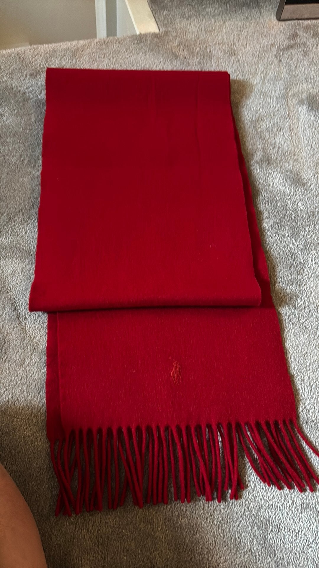Originele Polo Ralph Lauren Sjaal – 100% Kasjmier / Cashmere, Ophalen of Verzenden, Zo goed als nieuw, Maat 42/44 (L), Sjaal