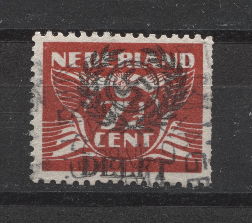 Nederlandse postzegel: Duitse opdruk Delft en Hakenkruis, Verzenden, Landmacht, Nederland, Foto of Poster