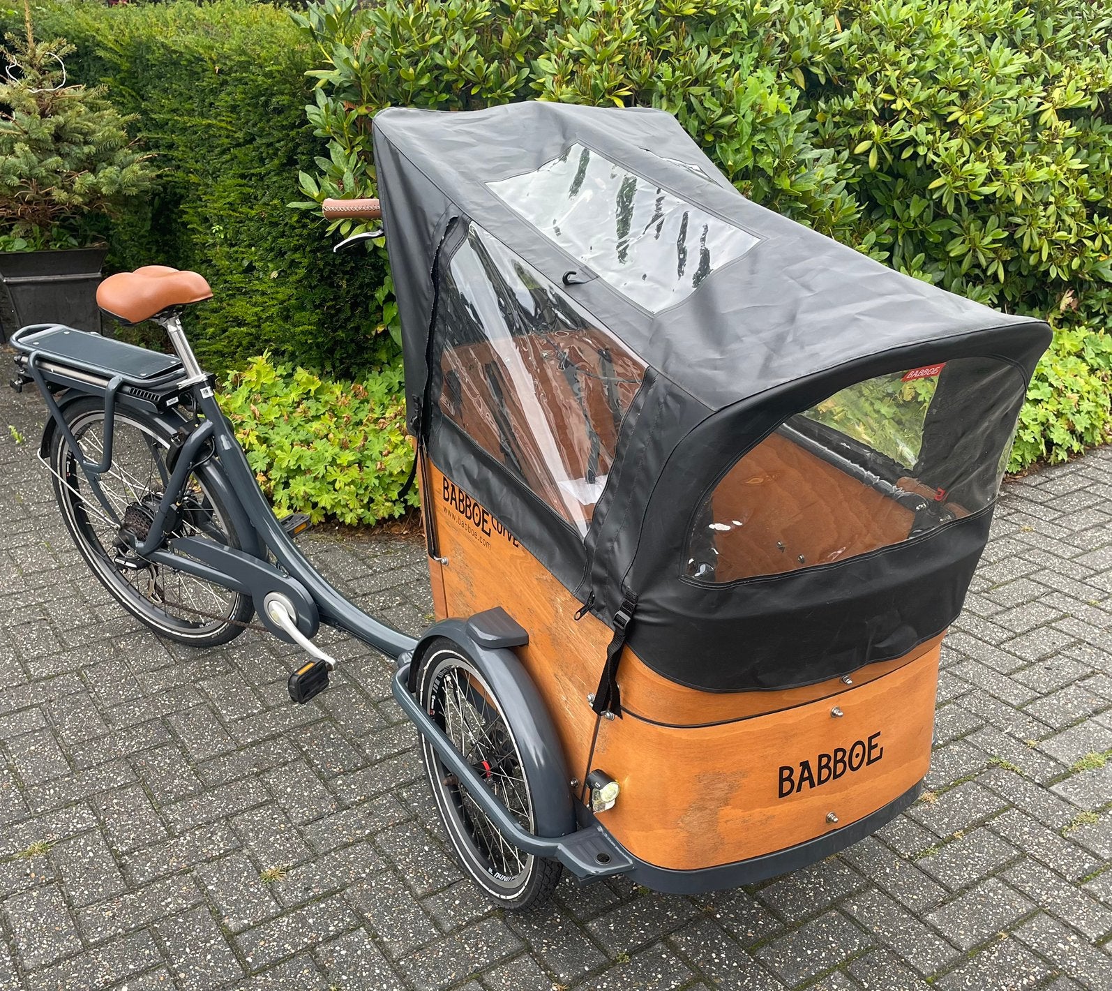 Babboe Curve-E nieuwe regenhuif, Fietsen en Brommers, Fietsen | Bakfietsen, Ophalen, 4 kinderen of meer, ., Huif