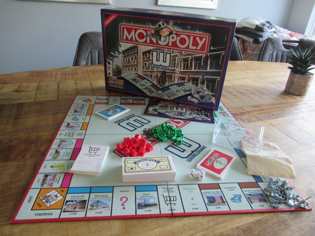 NIEUW!!! Schaars Monopoly spel WERELDHAVE Limited Edition, Ophalen of Verzenden, Nieuw