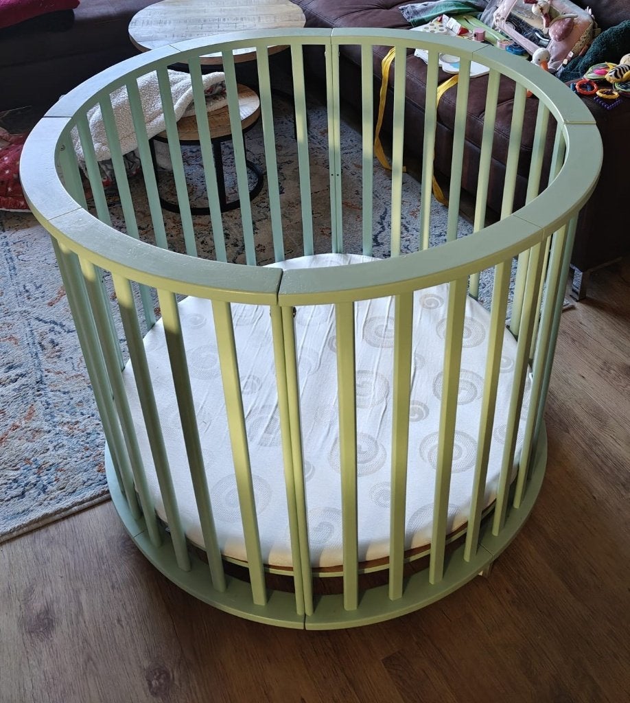 Mooie ronde box!, Kinderen en Baby's, Boxen, Ophalen, Zo goed als nieuw, Rond, In hoogte verstelbaar