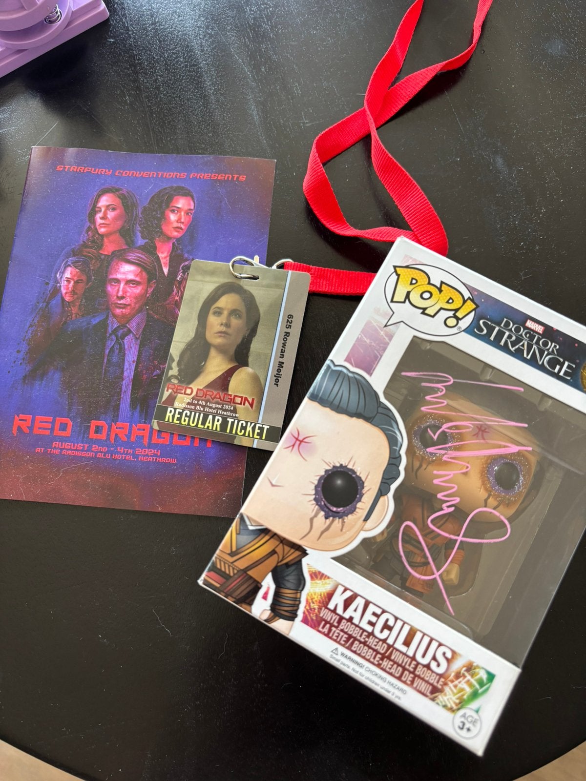 Kaecilious Funko + handtekening Mads Mikkelsen, Verzamelen, Ophalen of Verzenden, Zo goed als nieuw