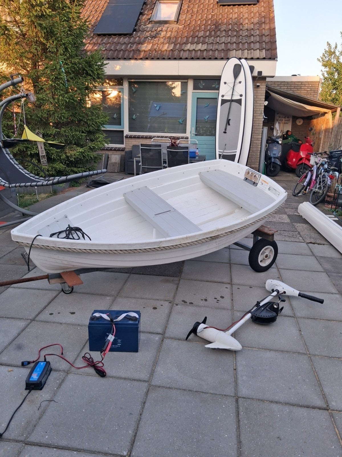 leuke bootje met fluistermotor en goeie accu en trailertje!, Ophalen