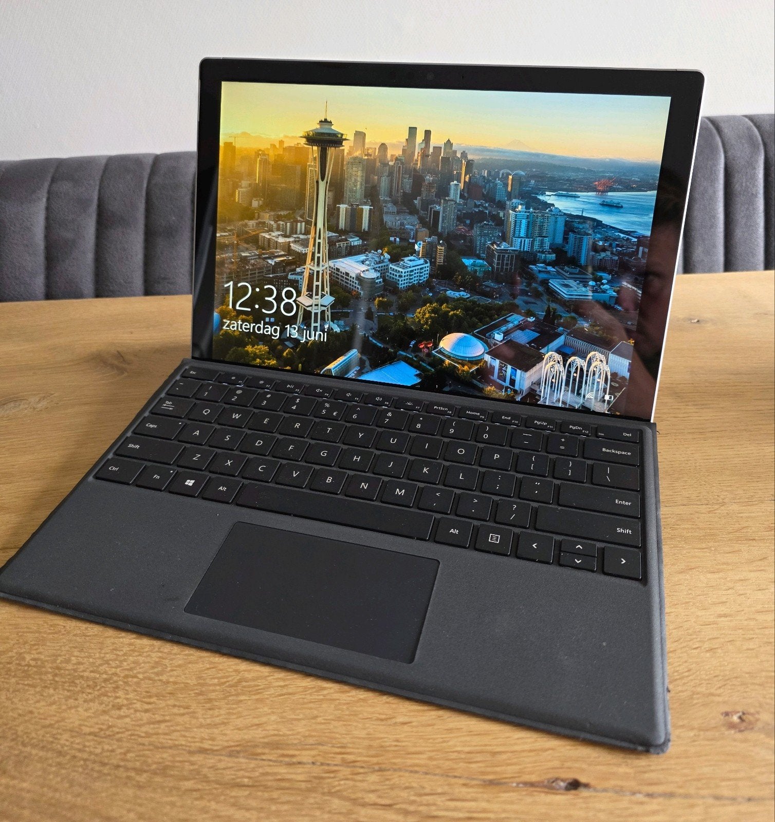 Microsoft Surface Pro, Core i5, 8GB ram, 256GB ssd Zilver, Ophalen, 256 GB, 2 tot 3 Ghz, Qwerty