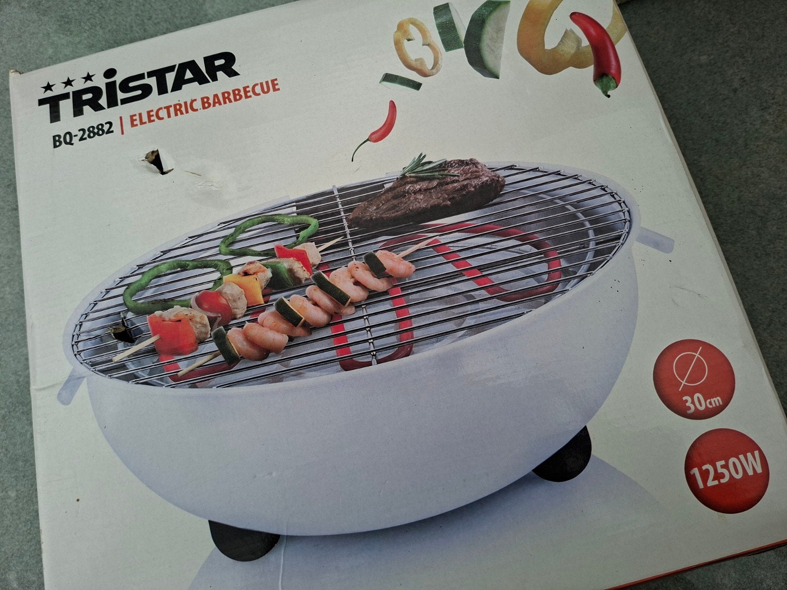 Elektrische barbecue, Ophalen of Verzenden, Zo goed als nieuw, Tristar