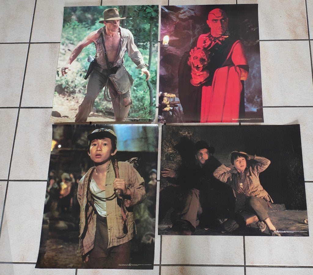 Indiana Jones and the temple of doom  posterset, Ophalen, Zo goed als nieuw, A1 t/m A3, Film en Tv
