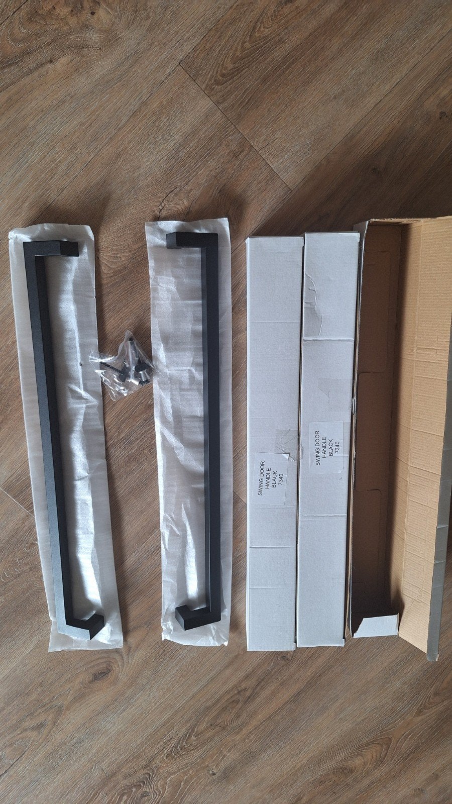 Gepoedercoat stalen deurgreep - Zwart, Ophalen of Verzenden, Nieuw, IJzer, Overige typen