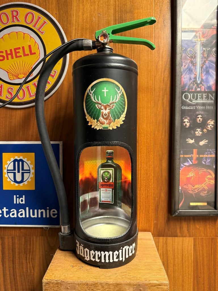 Jagermeister decoratieve brandblusser lamp, mancave, Ophalen of Verzenden, Nieuw, E14 (klein), Led-lamp