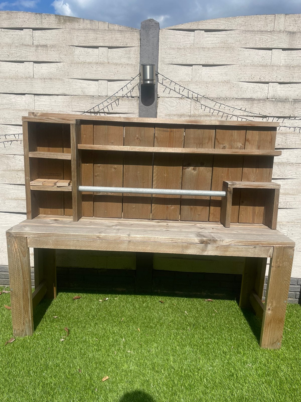 Mooie kinderwerkbank van steigerhout, Ophalen