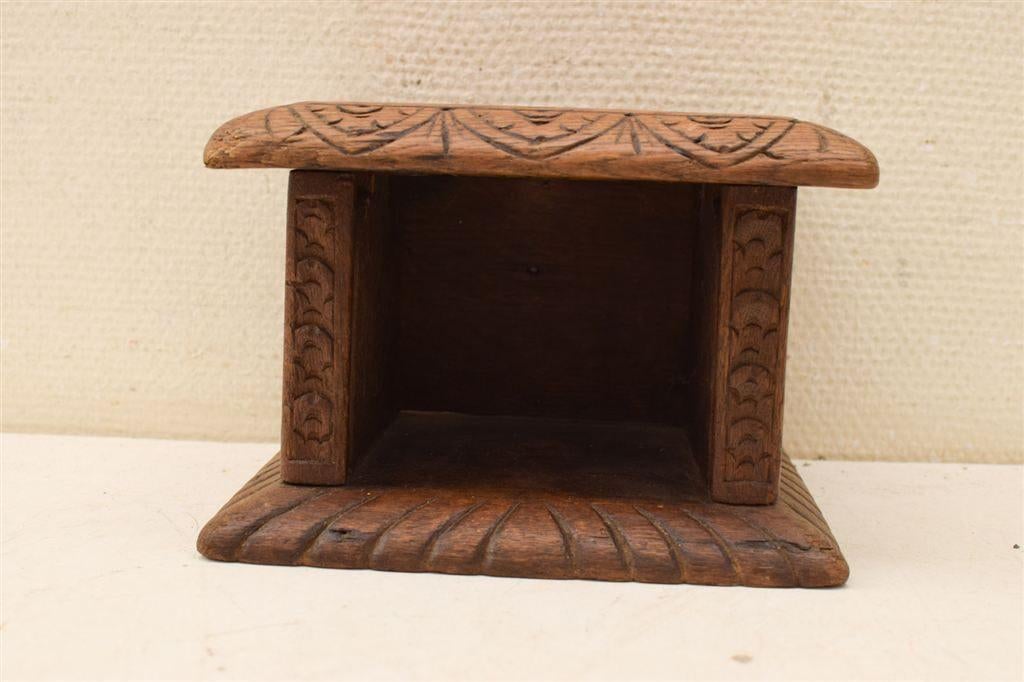 Houten voetenstoof 48399, Huis en Inrichting, Minder dan 50 cm, Gebruikt, 125 cm of meer, Ophalen of Verzenden