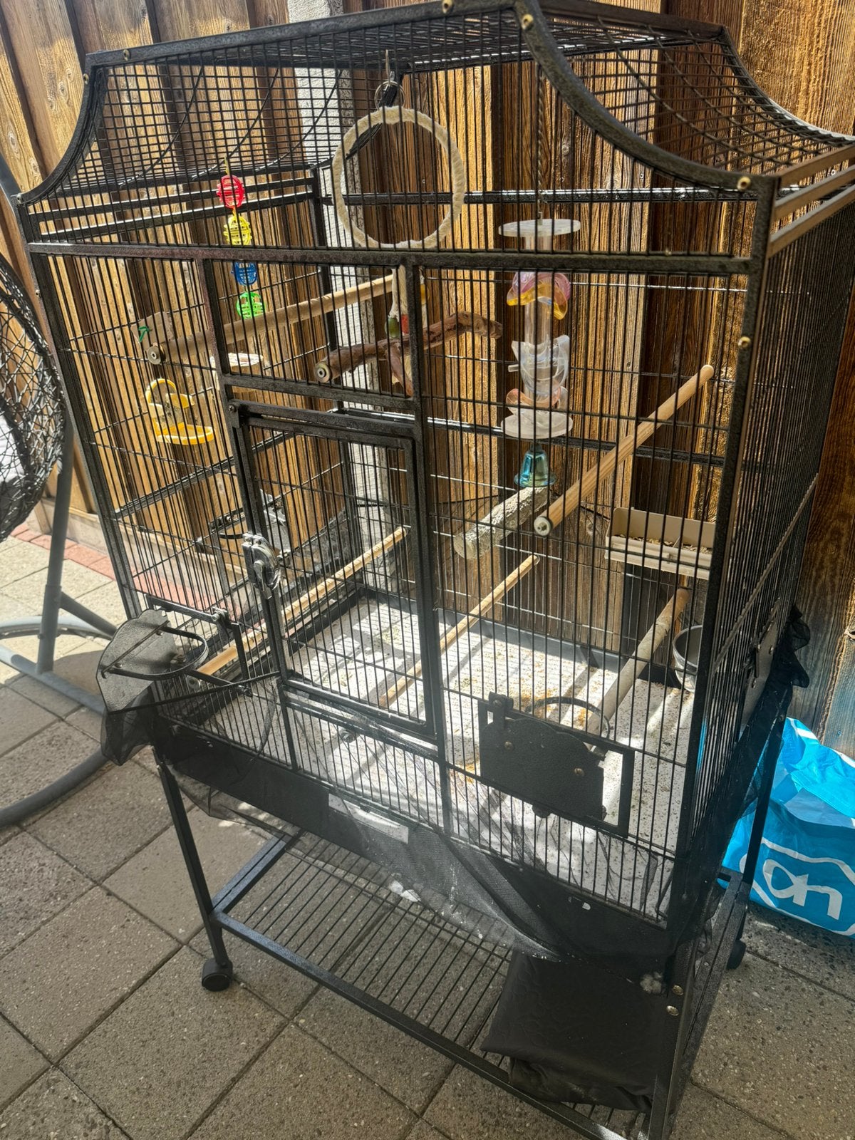 Vogel koooi, Ophalen of Verzenden, Zo goed als nieuw, Metaal, Vogelkooi