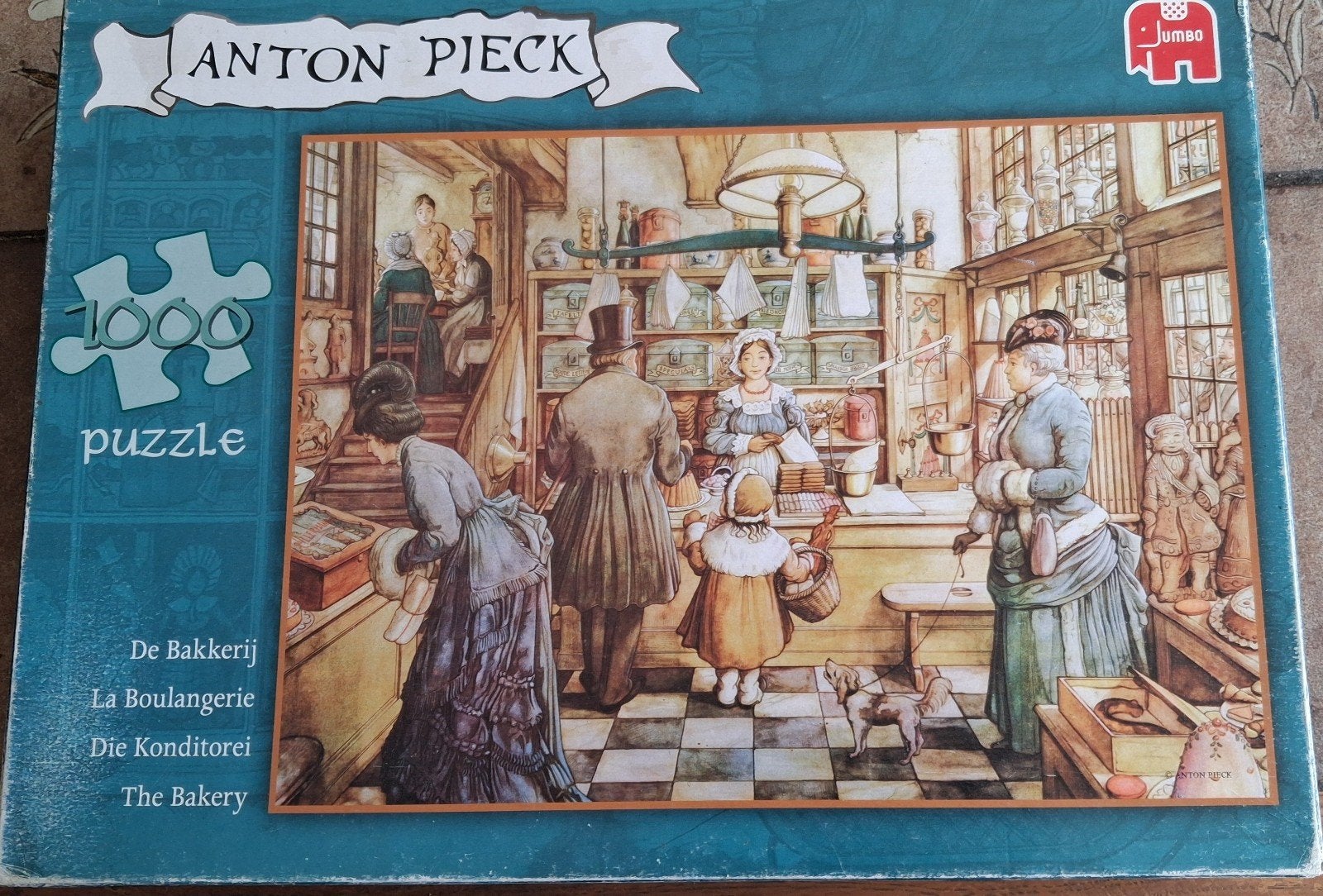 Anton Pieck puzzel De Bakkerij 1000 stukjes, Ophalen of Verzenden, 500 t/m 1500 stukjes, Gebruikt