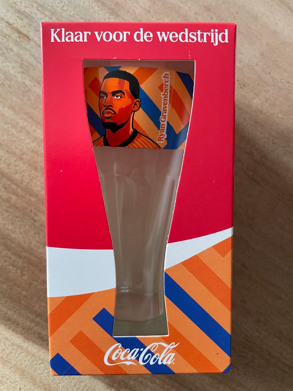 Coca Cola glas Ryan Gravenberch, Ophalen of Verzenden, Nieuw, Frisdrankglas