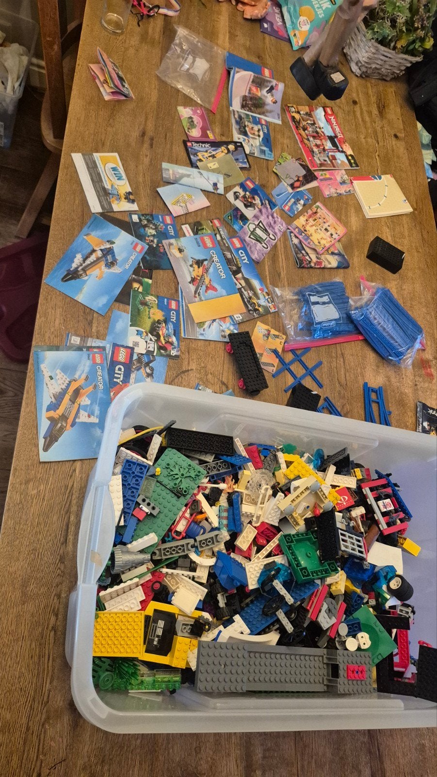 Grote bak met losse LEGO (ca. 12.4 kg) - Geen poppetjes, Ophalen of Verzenden, Gebruikt