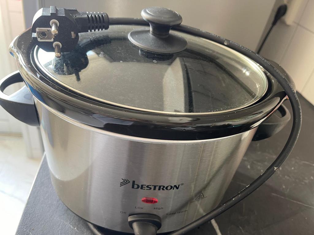 SLOWCOOKER Bestron slowcooker 3,5 liter, Ophalen of Verzenden, Zo goed als nieuw