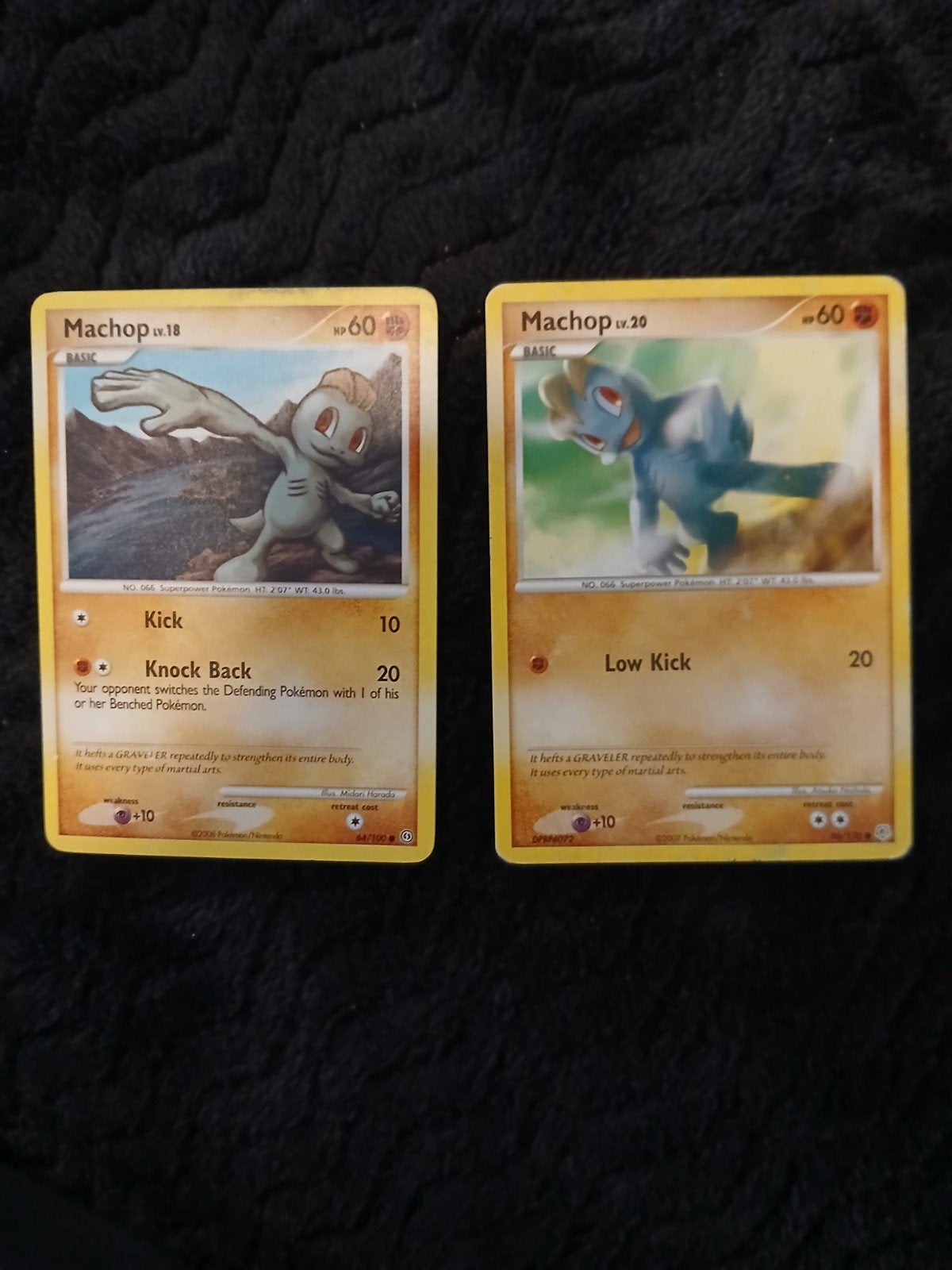 Machop setje Pokemon kaarten, Ophalen of Verzenden