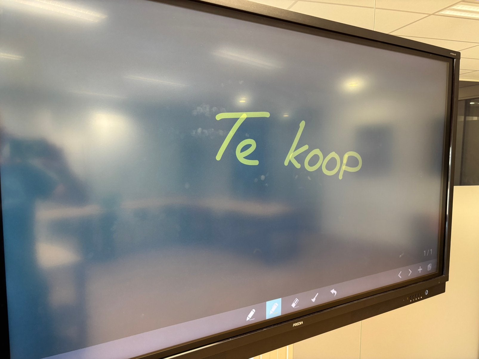 Predia Touch Ultra 65 digibord (alleen scherm), Ophalen, Gebruikt, Tv en Weergevers