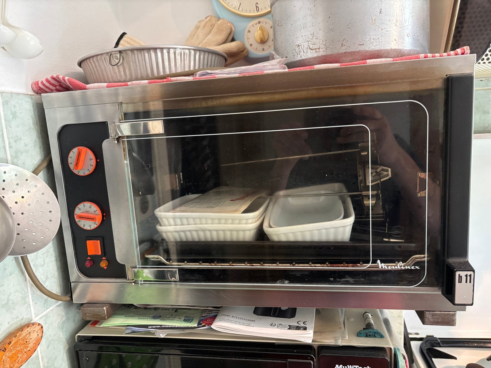 Moulinex B11 Heteluchtoven - Compact en Krachtig, Ophalen, 45 tot 50 cm, Hete lucht, Heteluchtoven