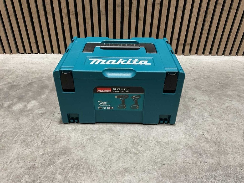 Makita DLX2131TJ Accu Combiset 2 delig Nieuw‼️, Ophalen, Nieuw, Accuboormachine, Makita