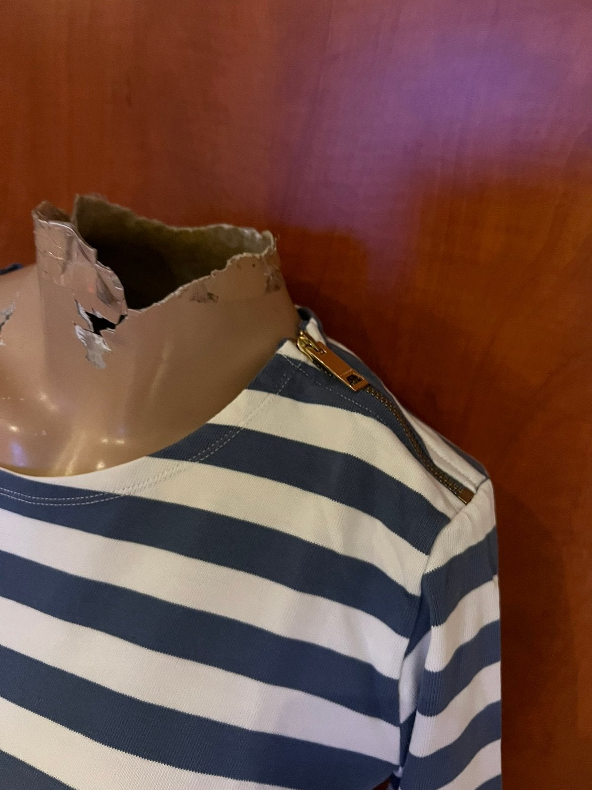 Burberry shirt met rits maat S origineel zgan, Blauw, Ophalen of Verzenden, Zo goed als nieuw, Burberry