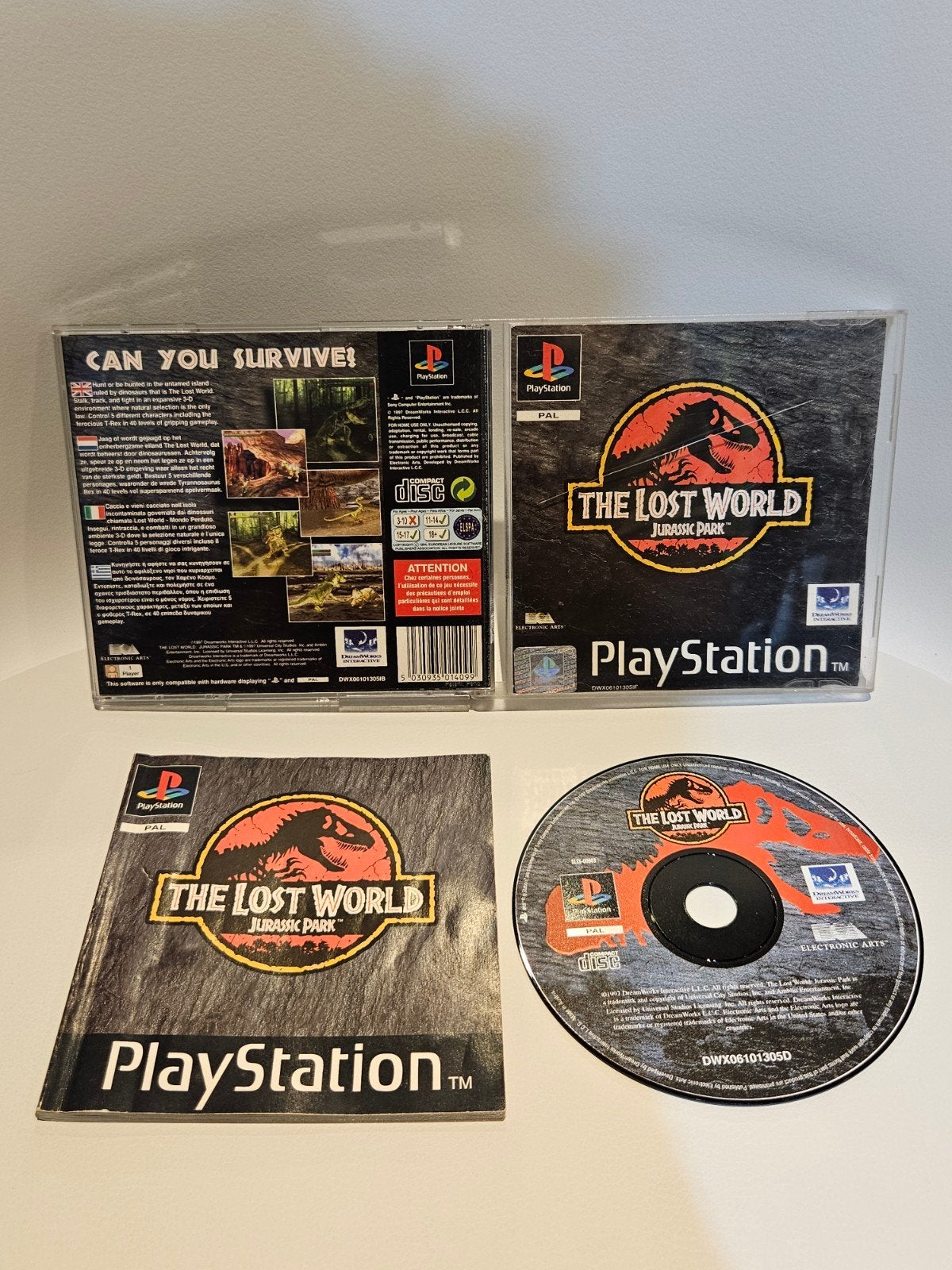 The Lost World Jurassic Park PS1, Avontuur en Actie, 1 speler, Ophalen of Verzenden, Zo goed als nieuw
