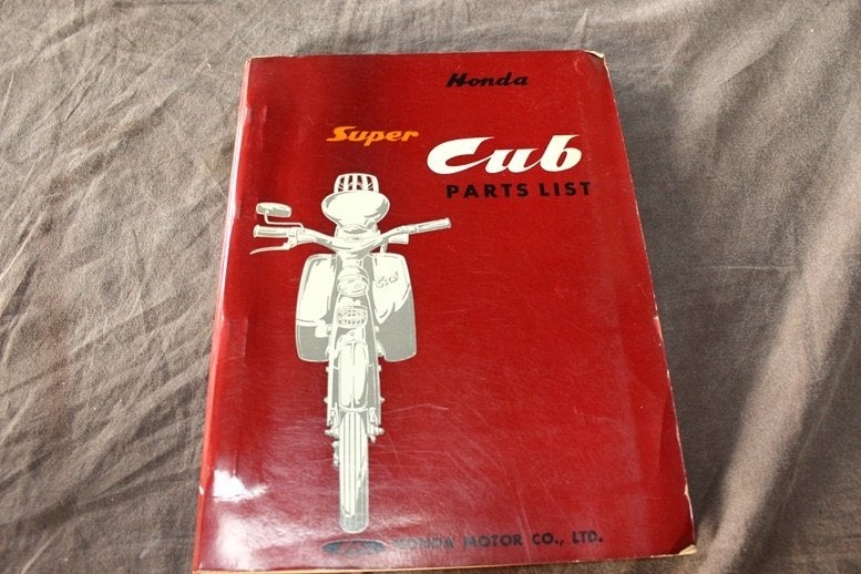Honda 50 C100 Super Cub 1960 parts list, Ophalen of Verzenden, Gebruikt
