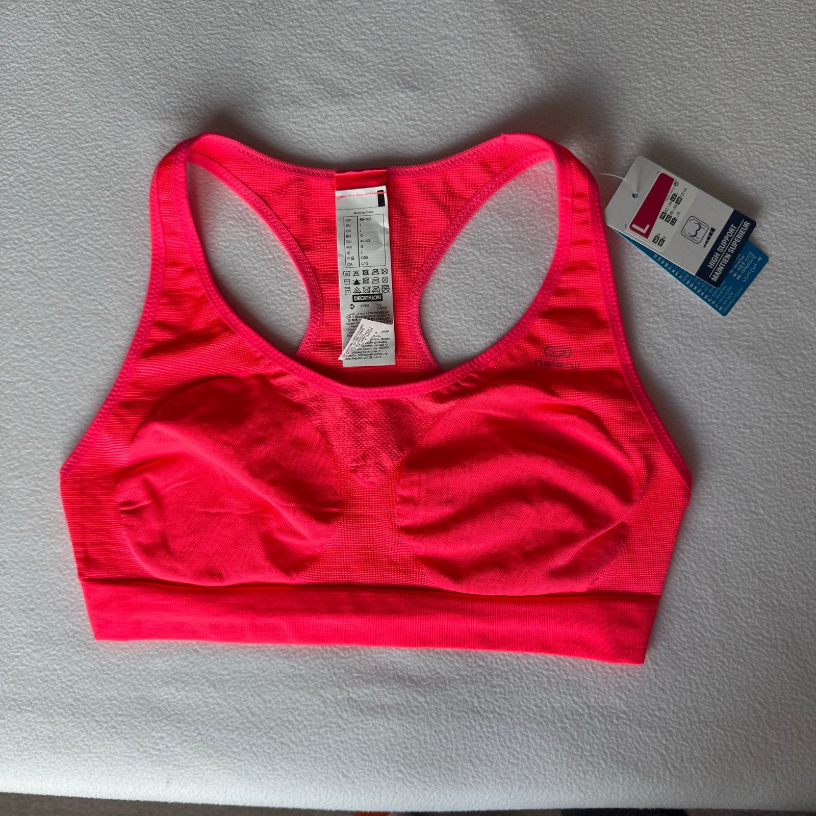 2 Kalenji sportbh's maat M (valt klein), Kleding | Dames, Maat 38/40 (M), Ophalen of Verzenden, Roze, Fitness of Aerobics
