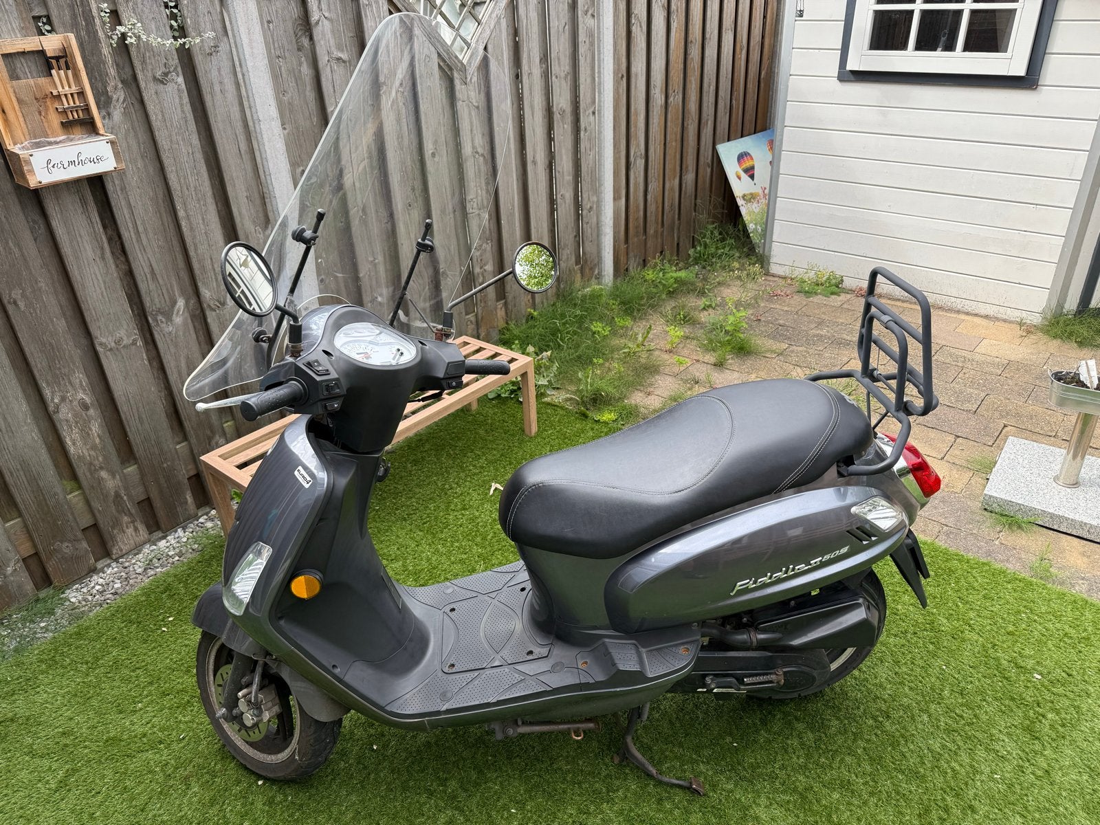 Sym Fiddle 2 Scooter uit 2021 - rijdt perfect, Ophalen, Gebruikt, Maximaal 45 km/u, Benzine