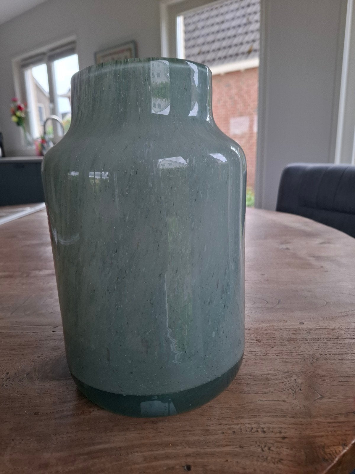 Fidrio Vaas Zeegroen - Exclusieve Collectie, Antiek en Kunst, Ophalen of Verzenden