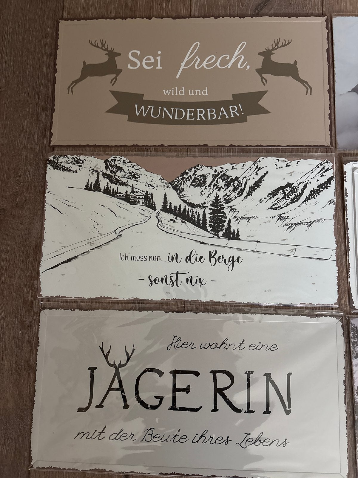 6 Wandborden met Alpensfeer - Ski Hut Decoratie, Ophalen of Verzenden