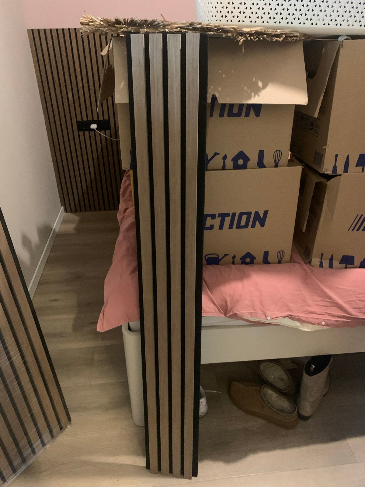 Half wandpanelen Houtlook - Nieuw in verpakking, Huis en Inrichting, Ophalen, Hout, Nieuw, Bruin