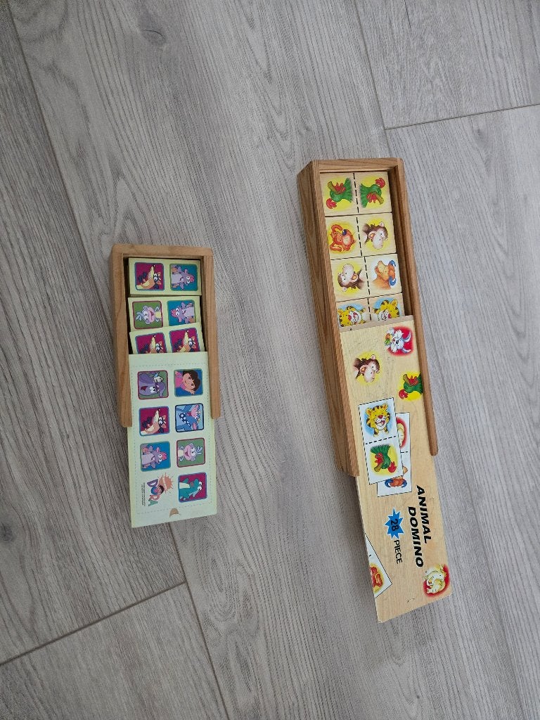 Houten domino speelset, Ophalen, Zo goed als nieuw