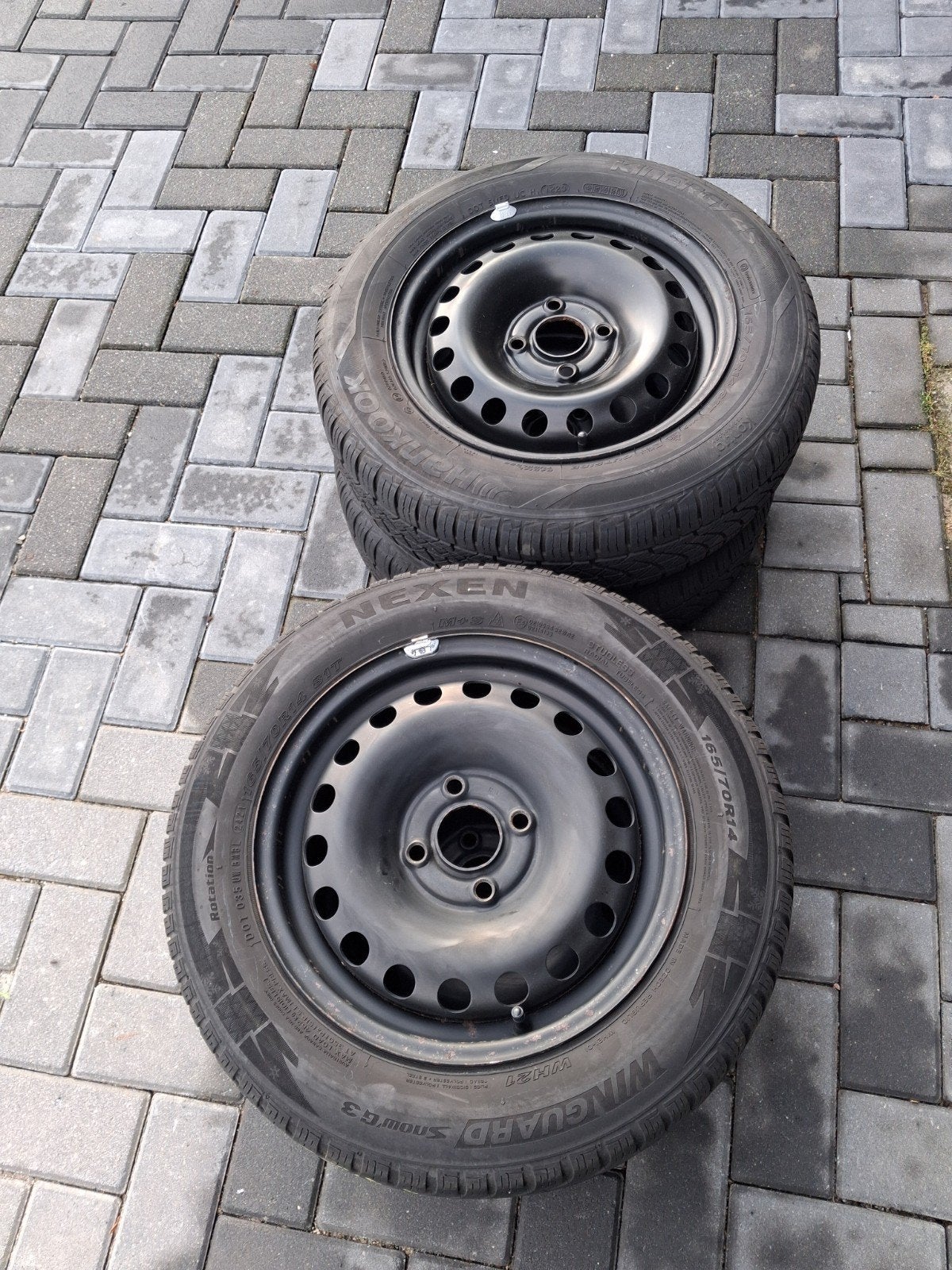 Vw Up wielen., Ophalen