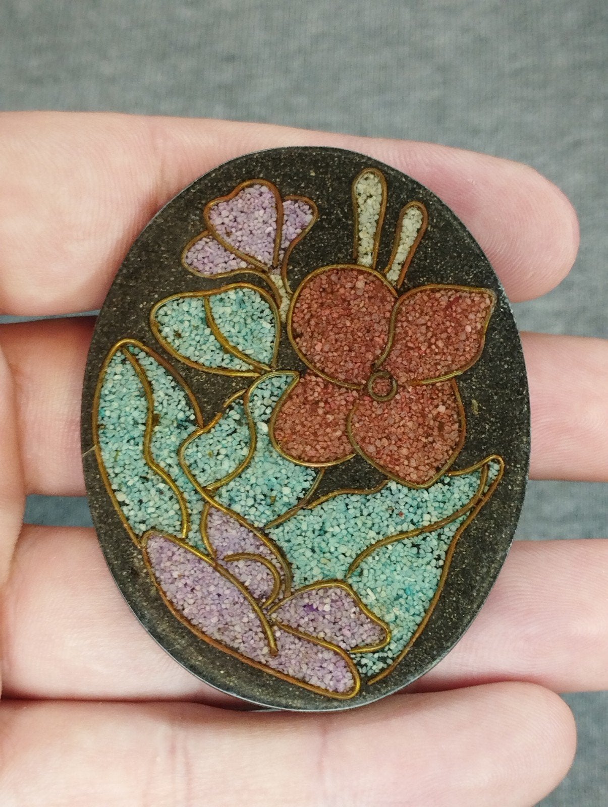 Een zeer mooie handgemaakte vintage broche., Sieraden, Tassen en Uiterlijk, Ophalen of Verzenden, Zo goed als nieuw, Zilver, Overige materialen