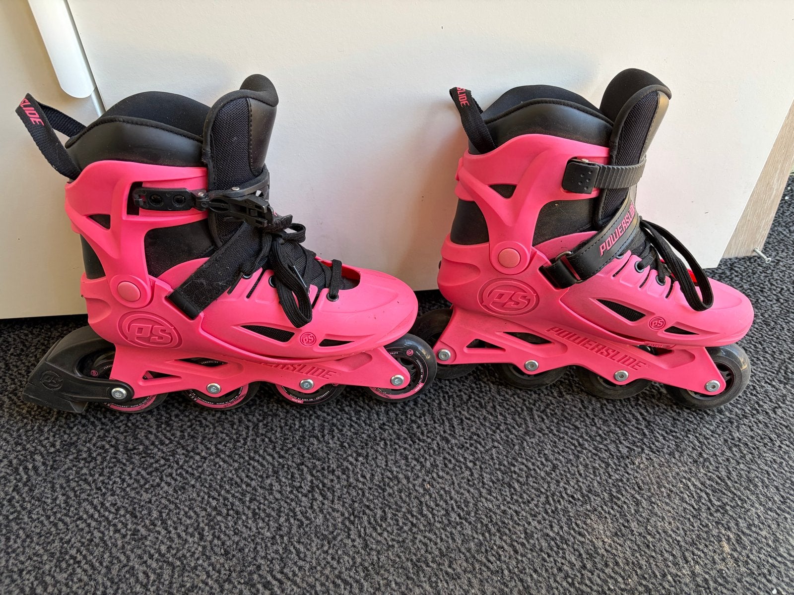 Powerslide inline skates roze, maat 37-40, verstelbaar, Ophalen, Verstelbaar, Kinderen, Zo goed als nieuw