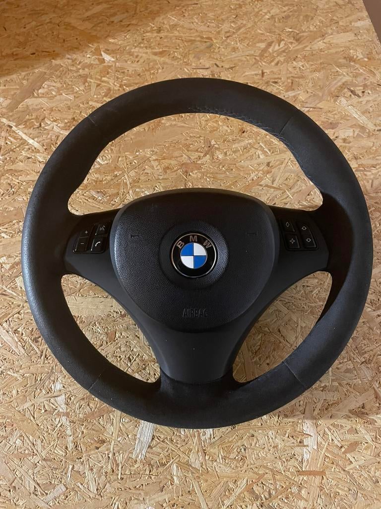 Bmw e90 Alcantara stuur met airbag, made by CM customs, Ophalen of Verzenden, Gebruikt, BMW