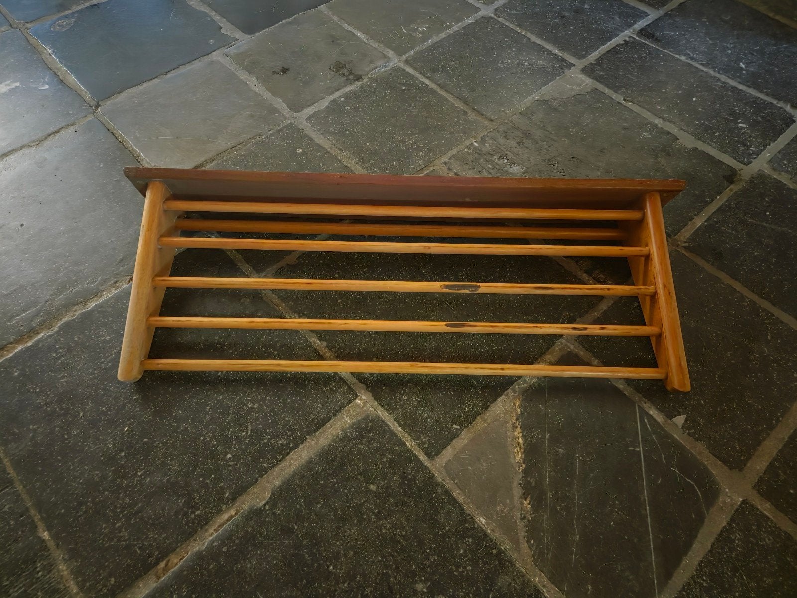 Houten Bruynzeel pannenrek, origineel, Ophalen of Verzenden, Gebruikt