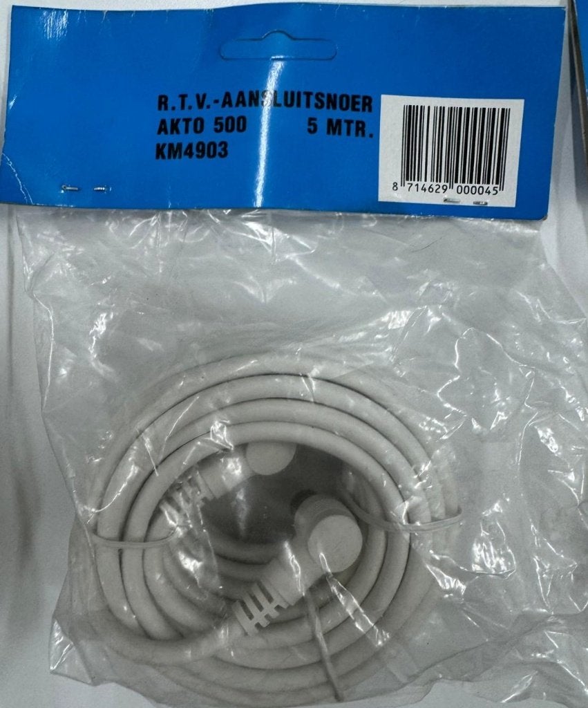 Antenne TV kabel Aansluitsnoeren – Verschillende Lengtes, Audio, Tv en Foto, Audiokabels en Televisiekabels, Ophalen of Verzenden
