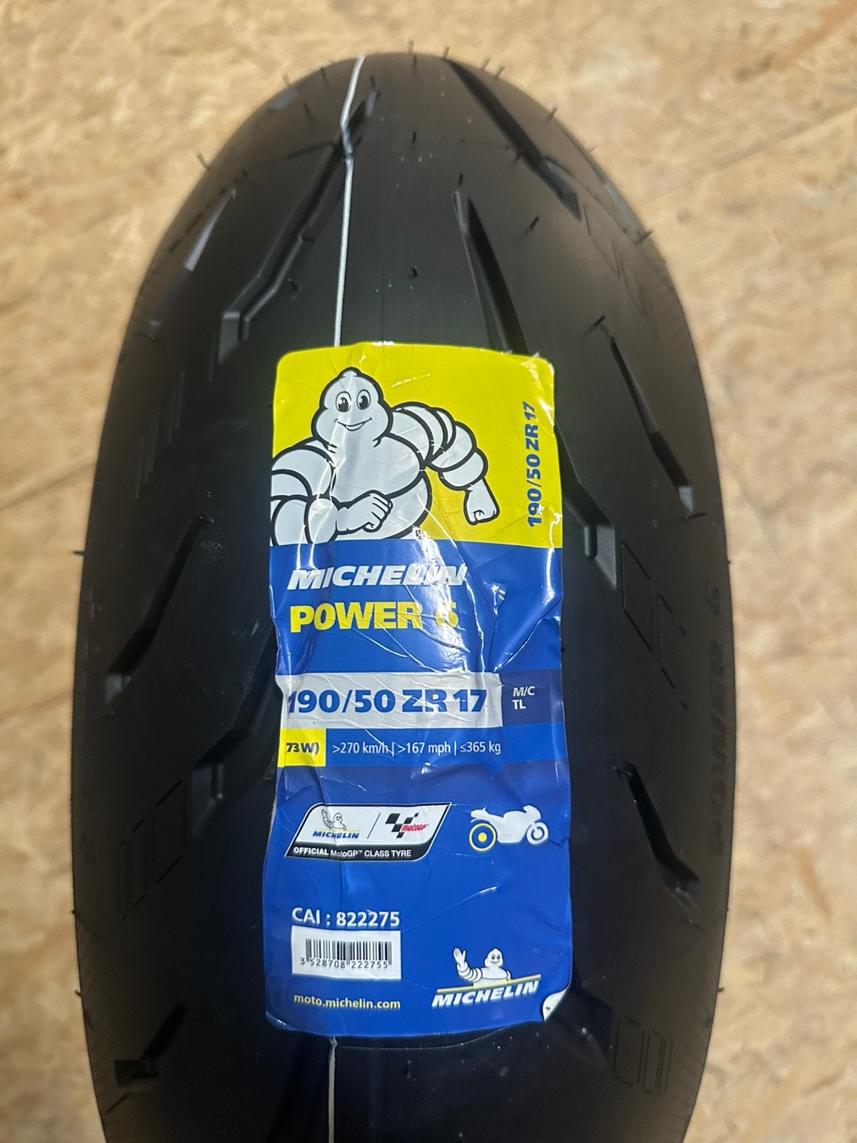 190/50 ZR17 Michelin power 6 achterband nieuw, Ophalen of Verzenden, Nieuw
