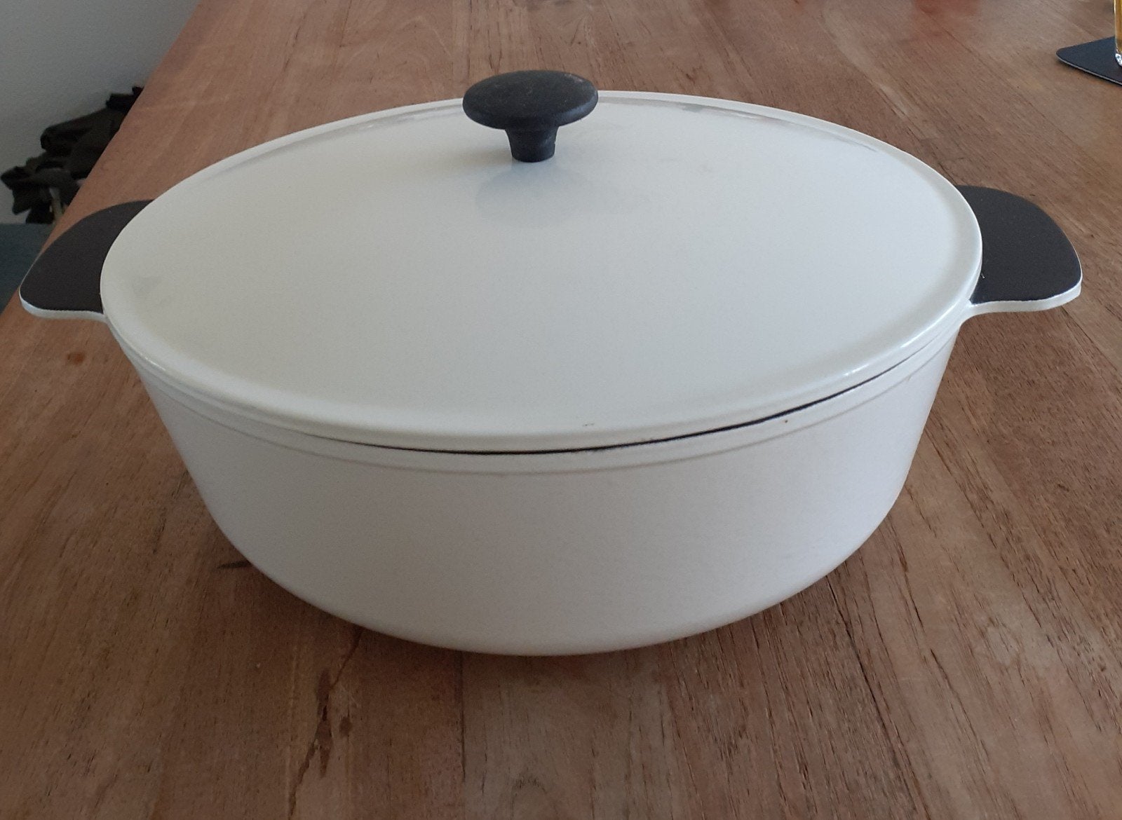 super braadpan gietijzer ovaal 5 liter, Huis en Inrichting, Ophalen, Zo goed als nieuw, Gietijzer