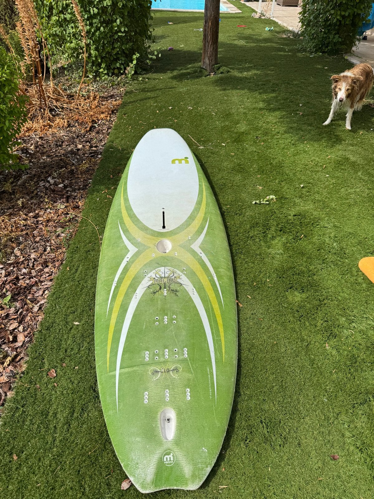 Mistral Malibu 110 Windsurfboard met vinnen - Goede staat, Ophalen of Verzenden, Gebruikt, Overige typen, Met vinnen
